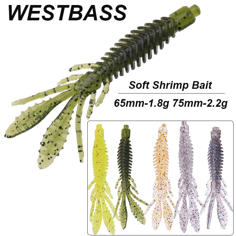 Fishing Lure Spinnerbait - WESTBASS 5PCS Soft Larva Baits 1.8g-2.2g