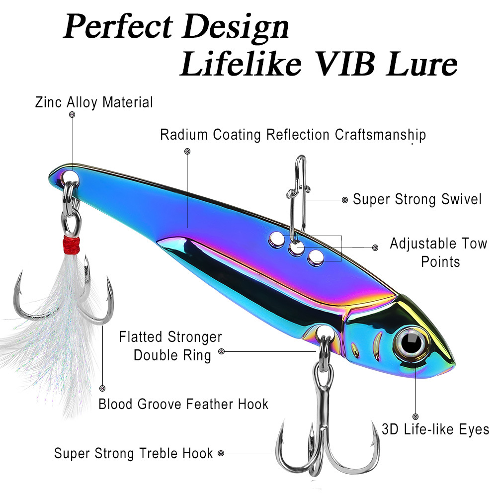 Colorful Metal VIB Lure Bait,  - Fishing Lure Spoon ulasan dan harga