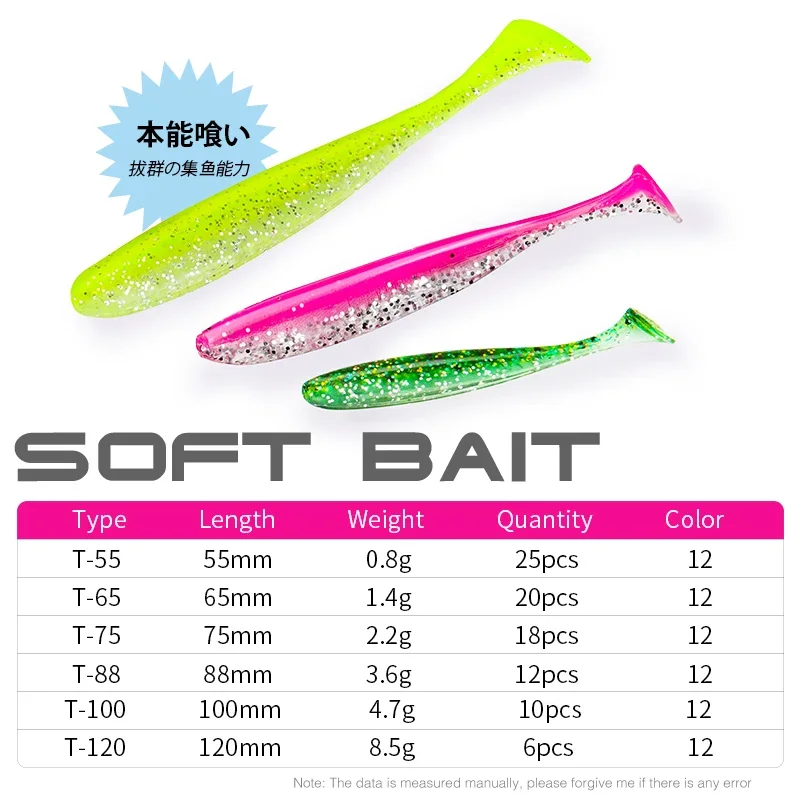 TSURINOYA NEW SIZE 100mm 120mm - Fishing Lure Soft Plastic ulasan dan harga
