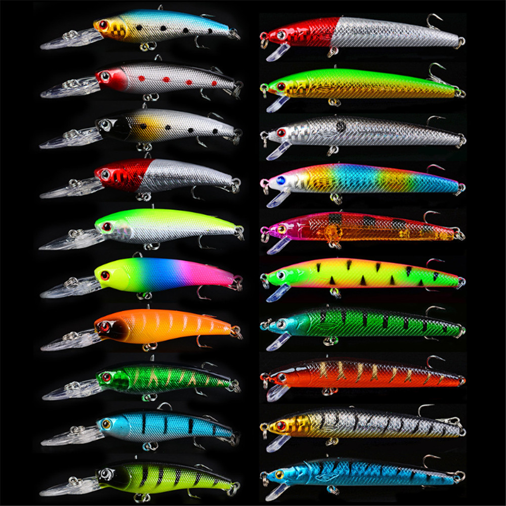20pcs/lot Minnow Fishing Lures - Fishing Lure Crankbait ulasan dan harga