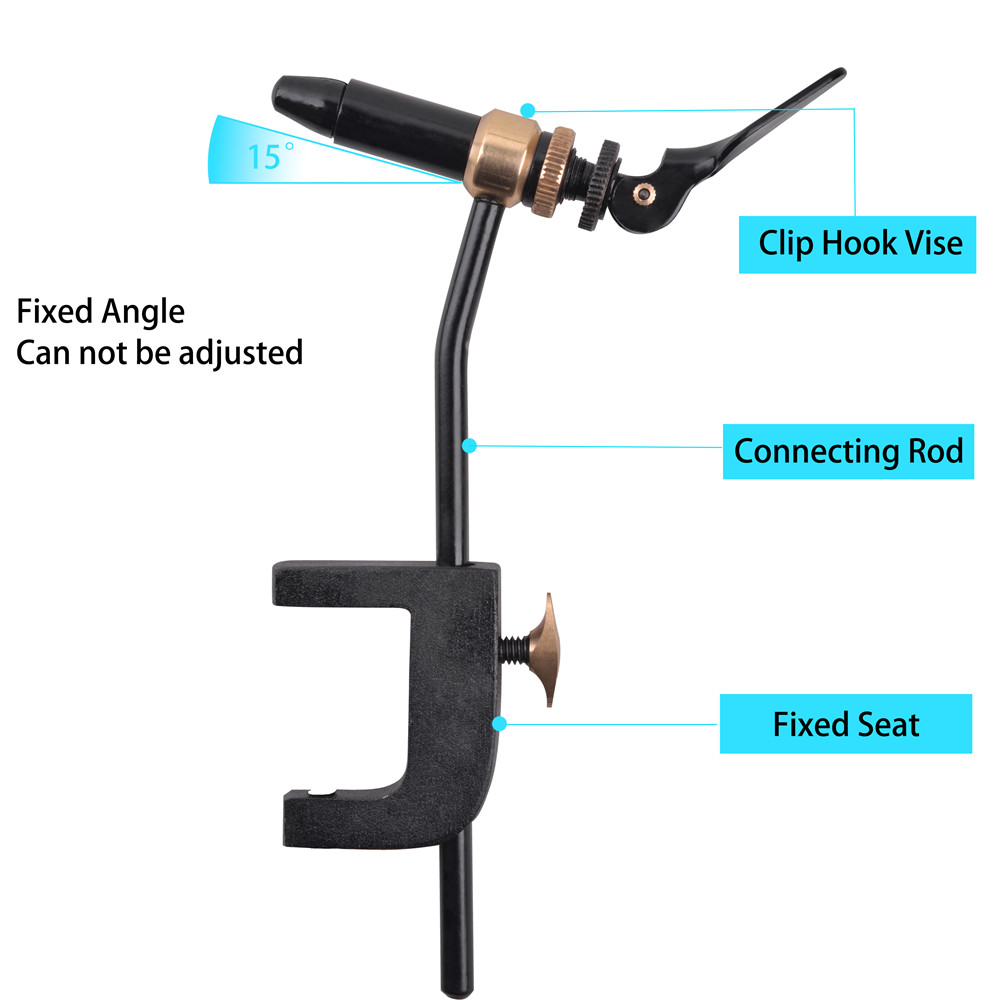 Rotary Fly Tying Vise Tool Saf - Fishing Lure Jig ulasan dan harga