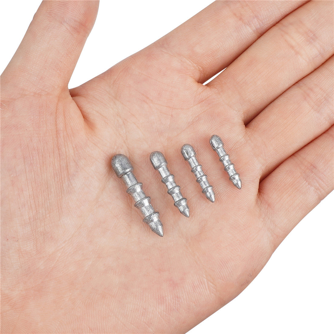 60PCS Nail weights Worm Fishin - Fishing Lure Accessories ulasan dan harga