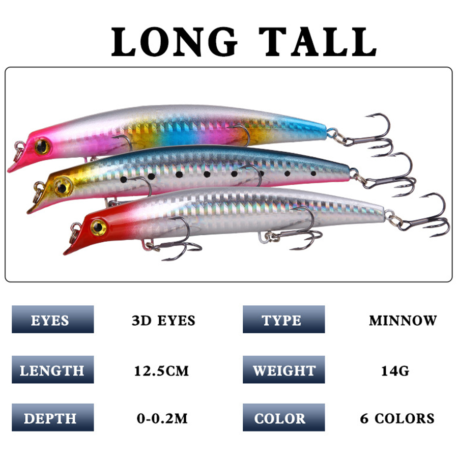 6pcs Crankbaits Fishing Lures  - Fishing Lure Crankbait ulasan dan harga