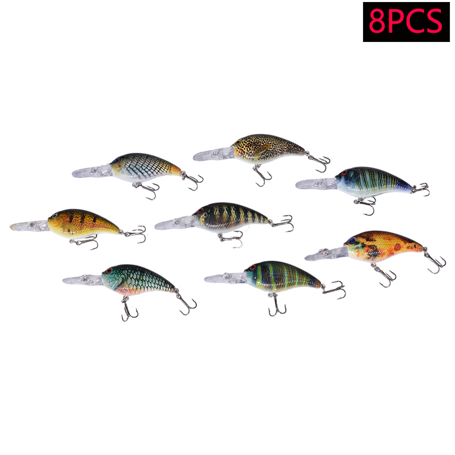 8pcs Jerkbait Minnow ABS Hard  - Fishing Lure Jerkbait ulasan dan harga