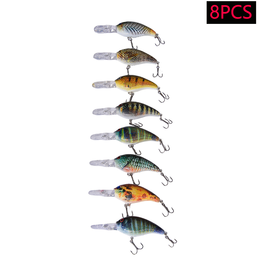 8pcs Jerkbait Minnow ABS Hard  - Fishing Lure Jerkbait ulasan dan harga