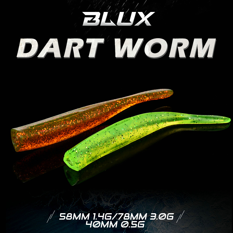 BLUX New Dart Worm Soft Bait 5 - Fishing Lure Spoon ulasan dan harga