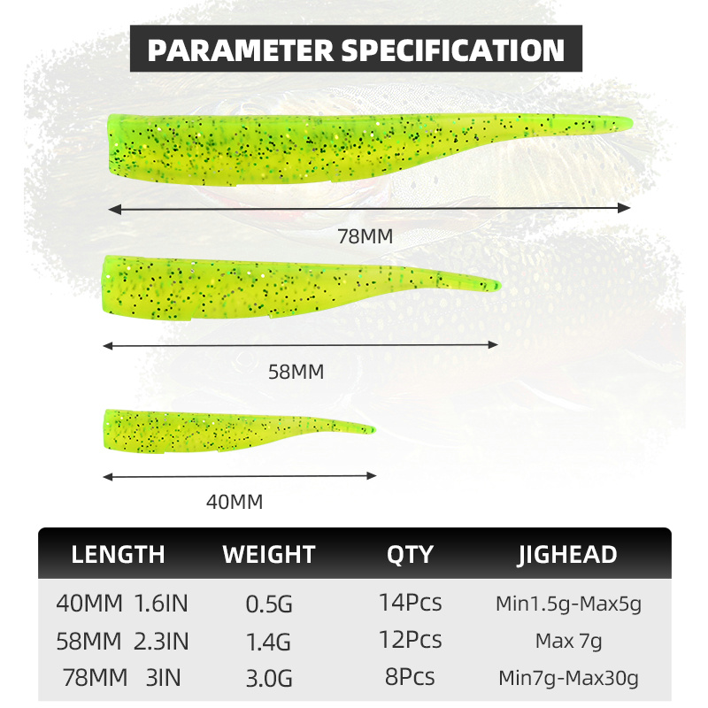 BLUX New Dart Worm Soft Bait 5 - Fishing Lure Spoon ulasan dan harga