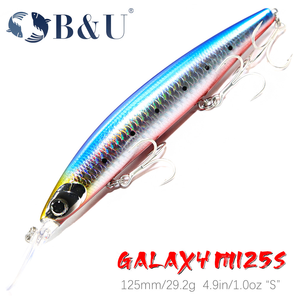 B&U 125mm Sinking Minnow Sea F - Fishing Lure Jerkbait ulasan dan harga