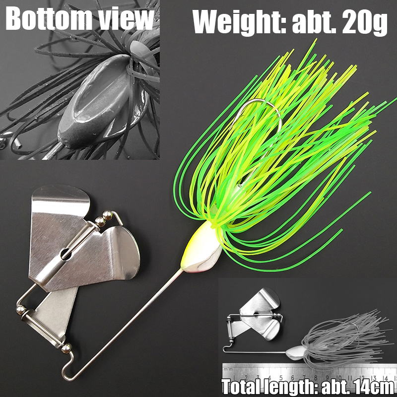 wusanban Lunker Spinner Baits  - Fishing Lure Buzzbait ulasan dan harga