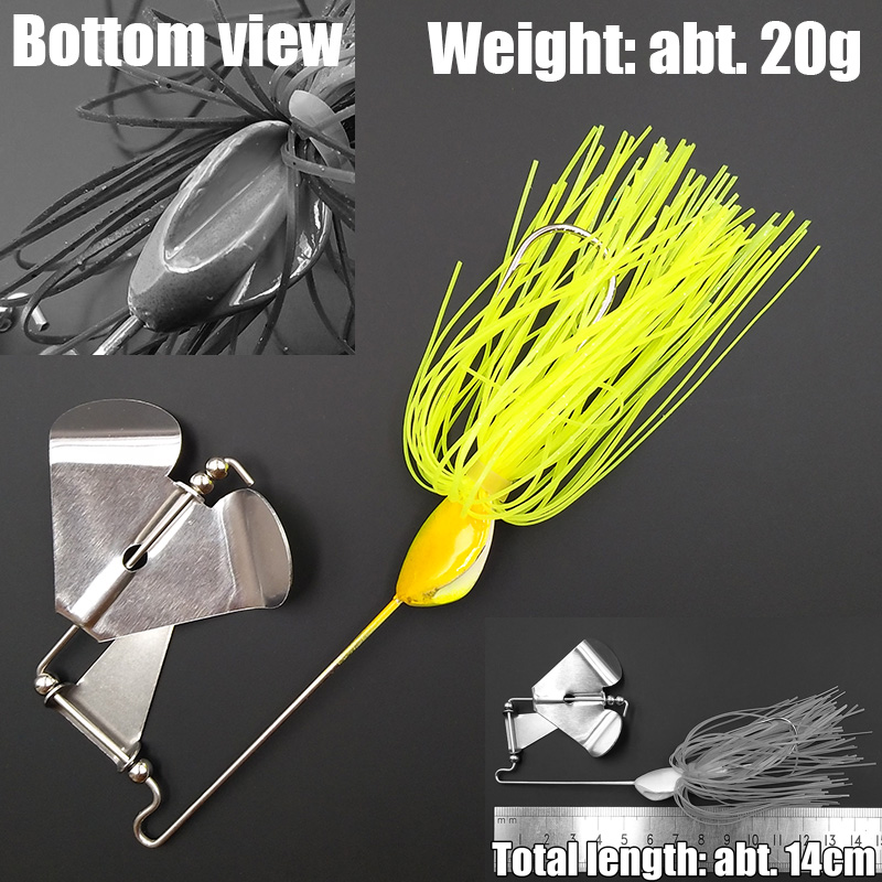 wusanban Lunker Spinner Baits  - Fishing Lure Buzzbait ulasan dan harga
