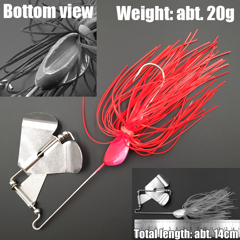 wusanban Lunker Spinner Baits  - Fishing Lure Buzzbait ulasan dan harga