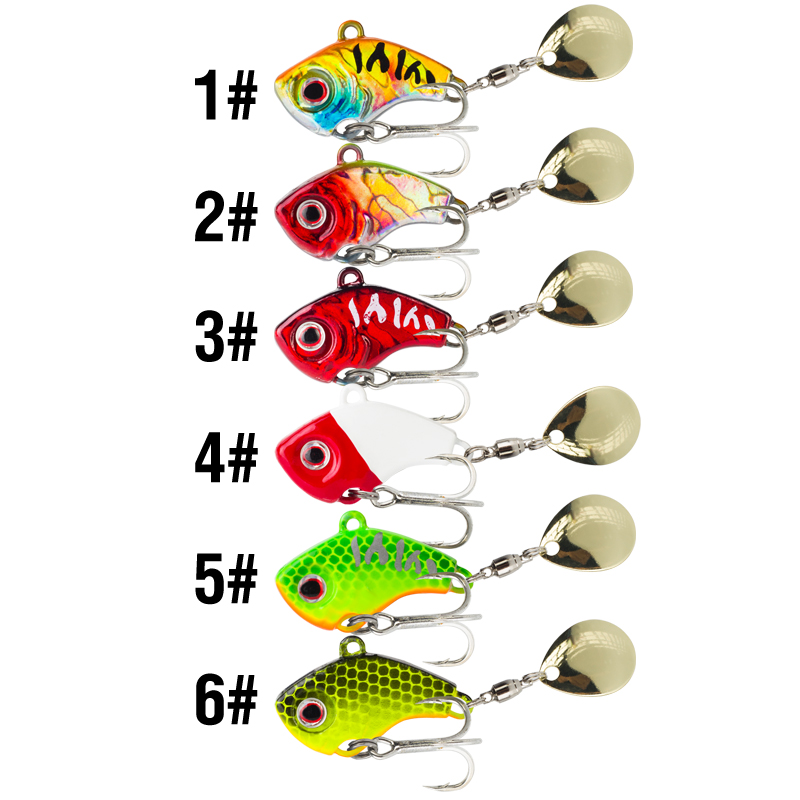 6PC 5g/7g/10g/14g/20g Rotating - Fishing Lure Crankbait ulasan dan harga