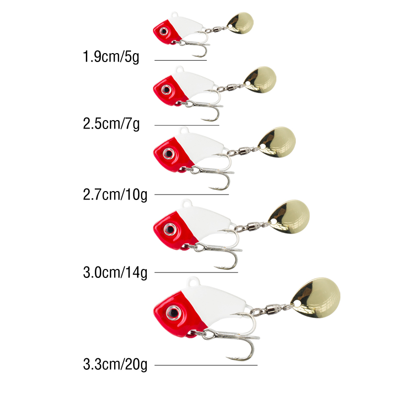 6PC 5g/7g/10g/14g/20g Rotating - Fishing Lure Crankbait ulasan dan harga